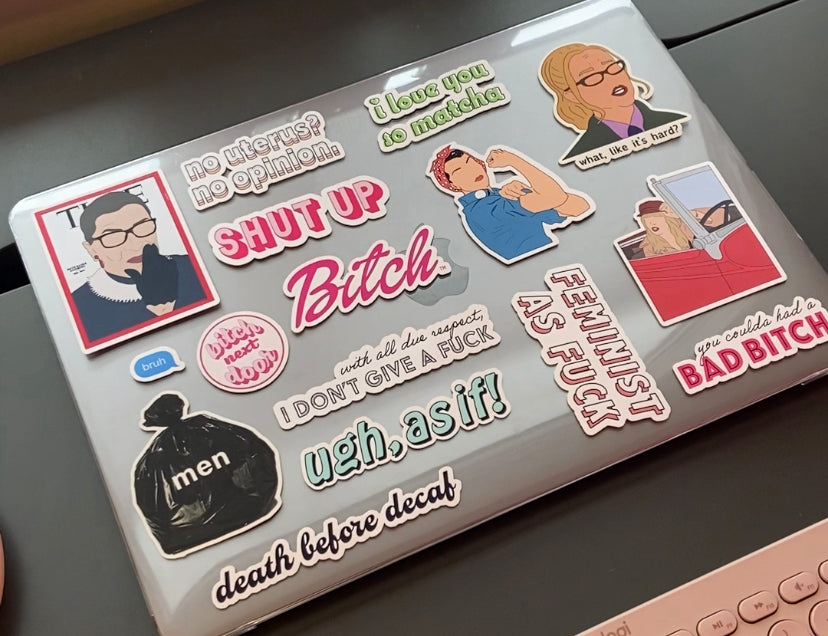 Feminist as Fuck Waterproof Sticker