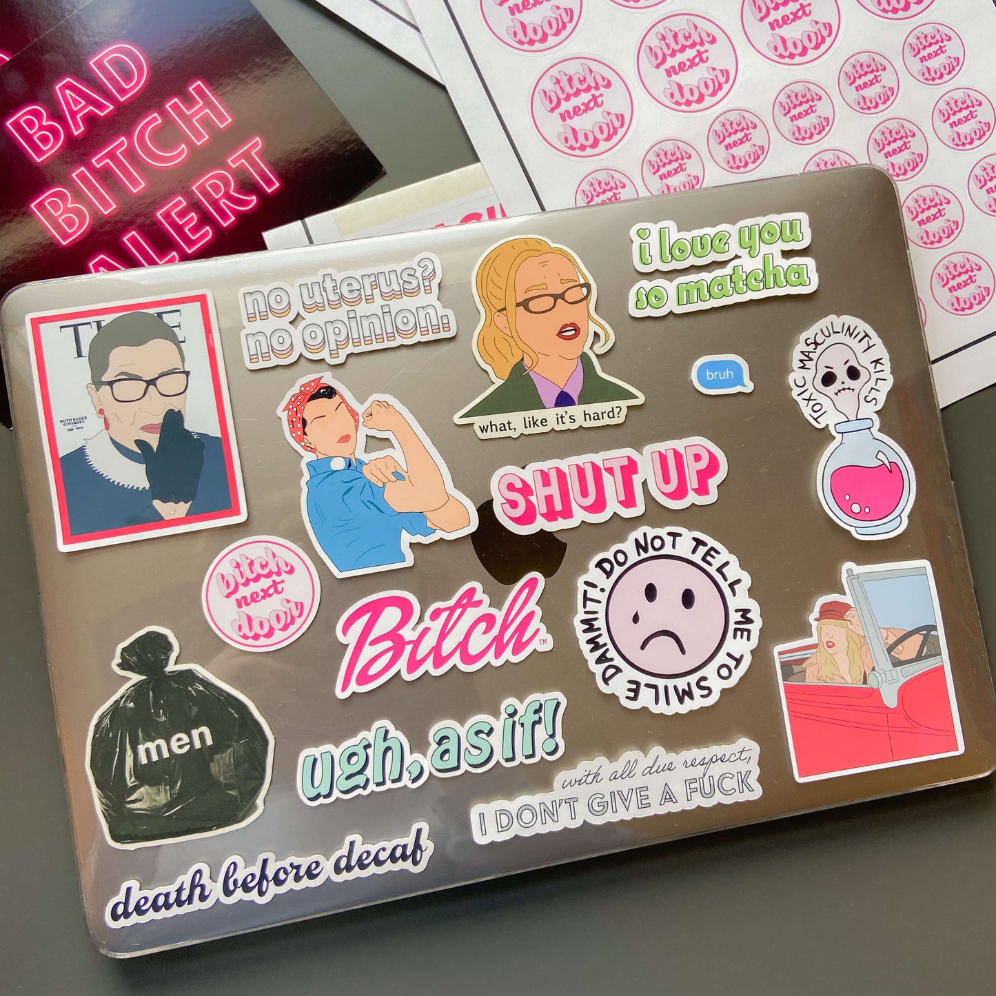 Men Are Trash Waterproof Sticker