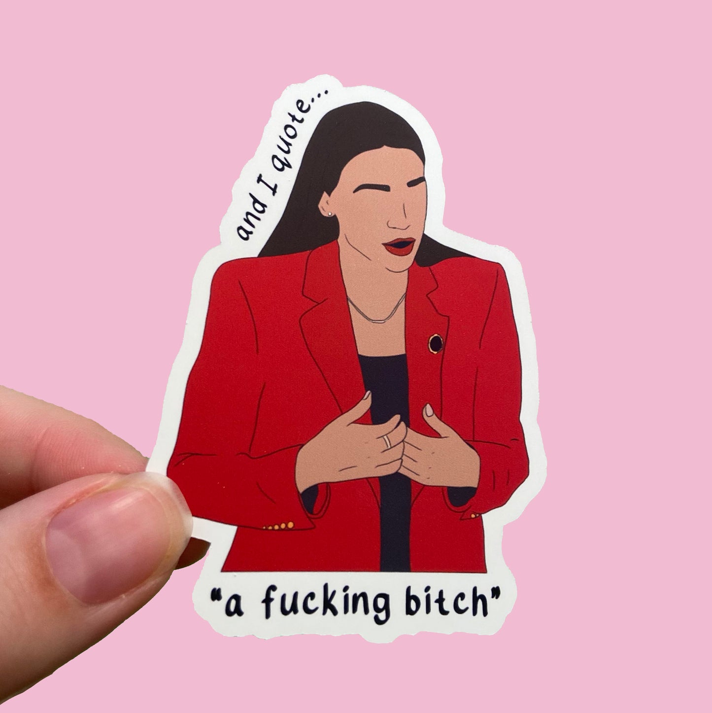 Alexandria Ocasio-Cortez Waterproof Sticker