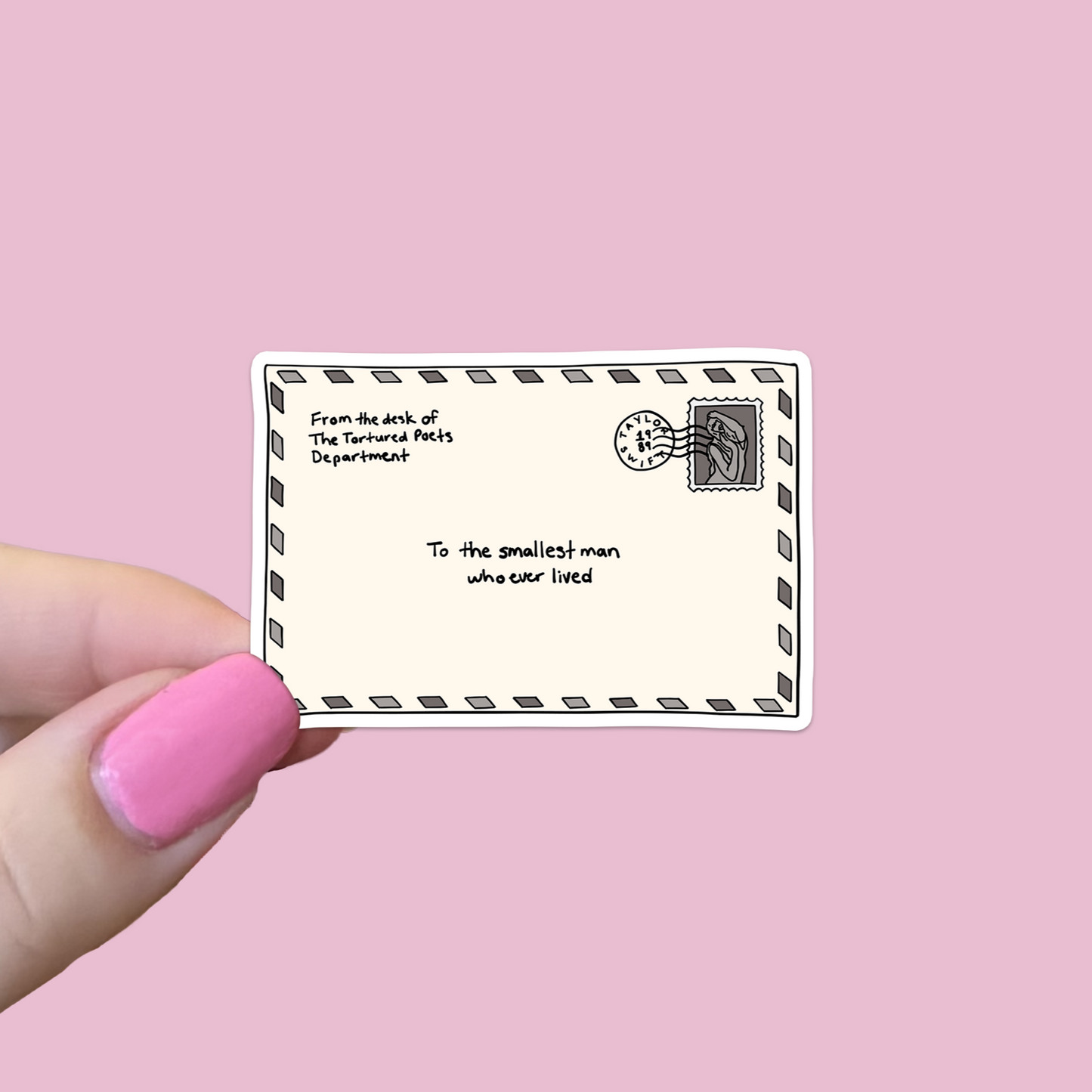 The Smallest Man Who Ever Lived Waterproof Sticker