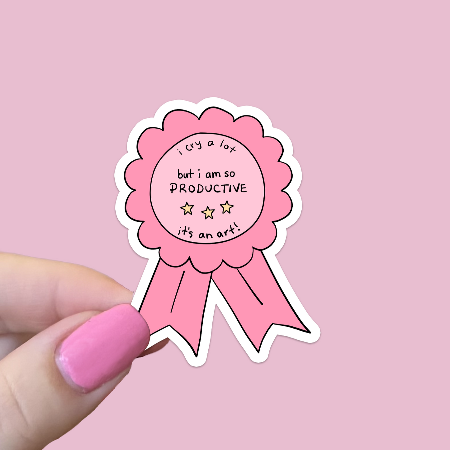 I Cry A Lot Waterproof Sticker
