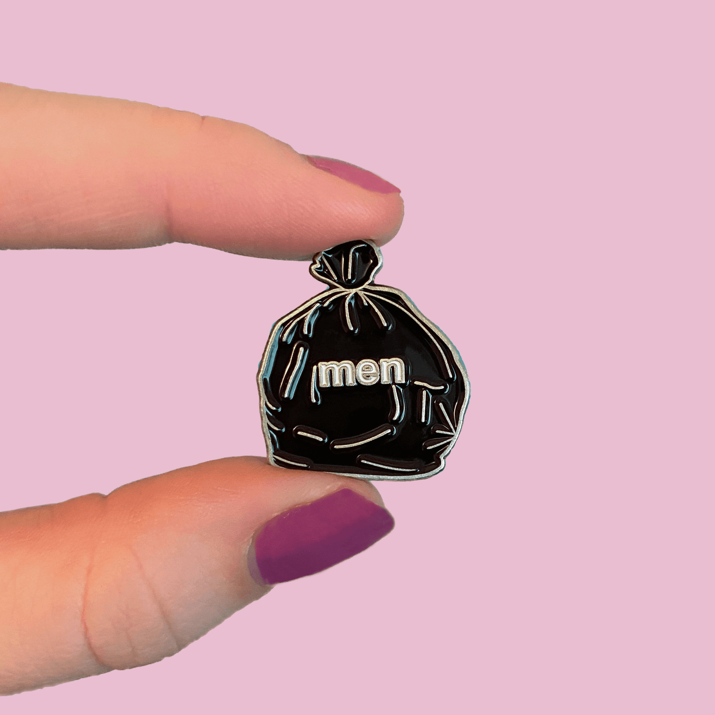 Men Are Trash Enamel Pin