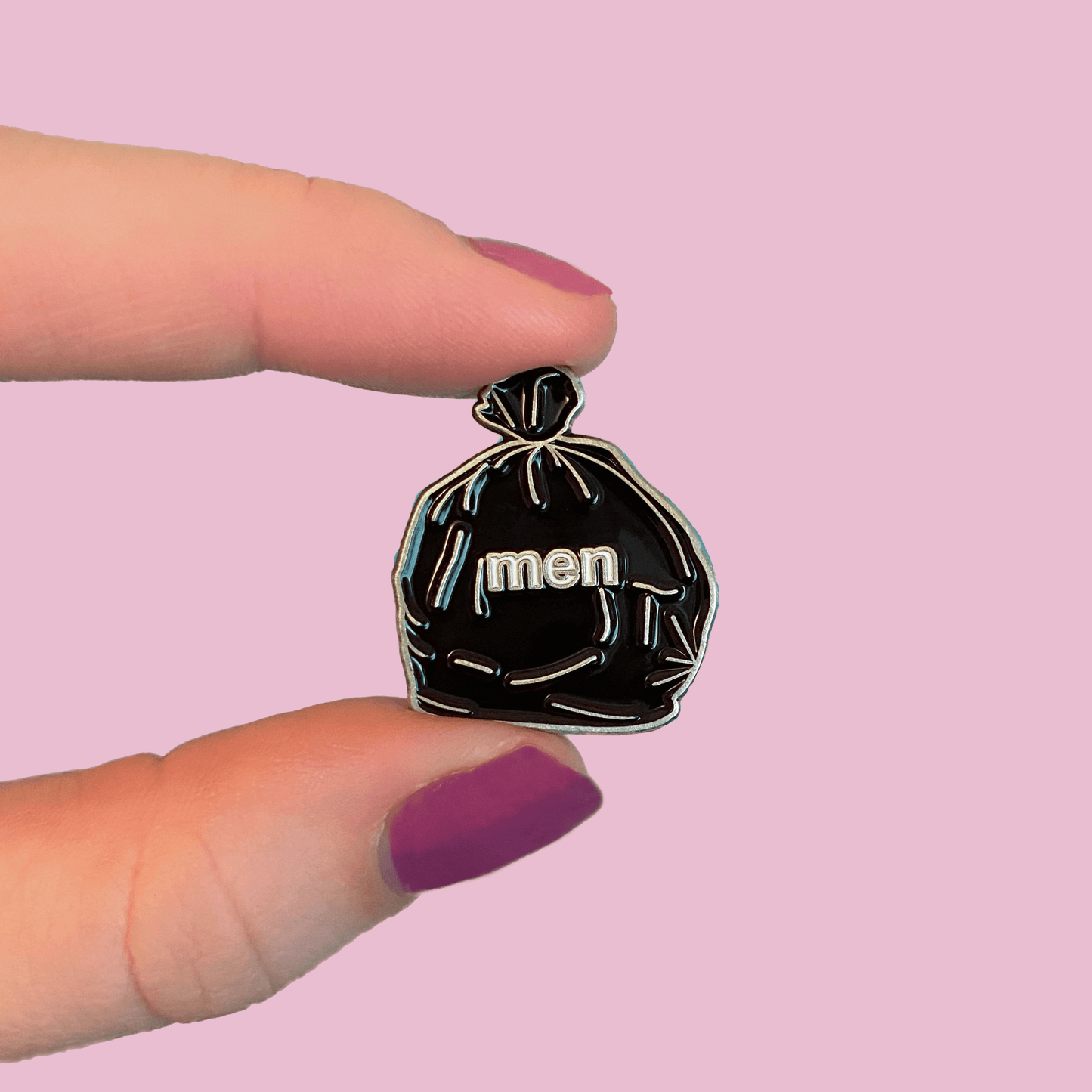 Men Are Trash Enamel Pin