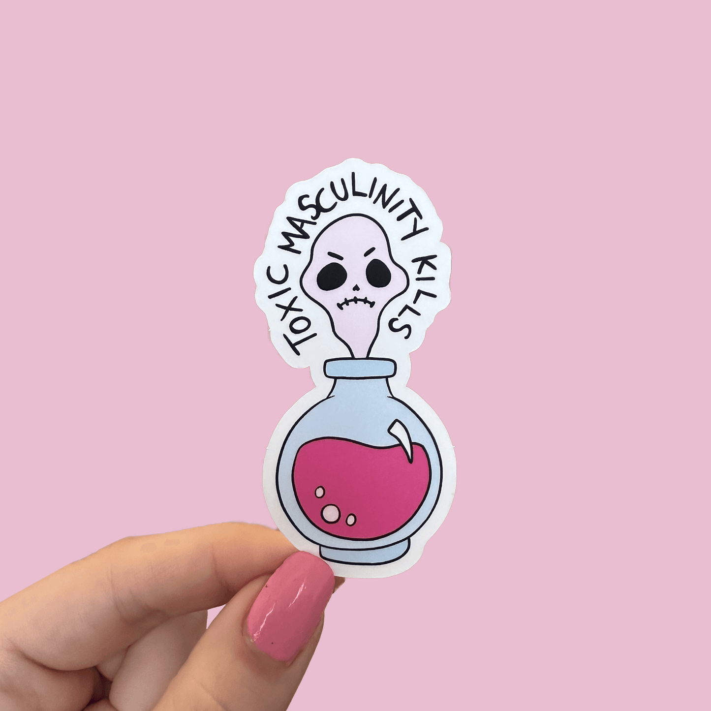 Toxic Masculinity Kills Waterproof Sticker