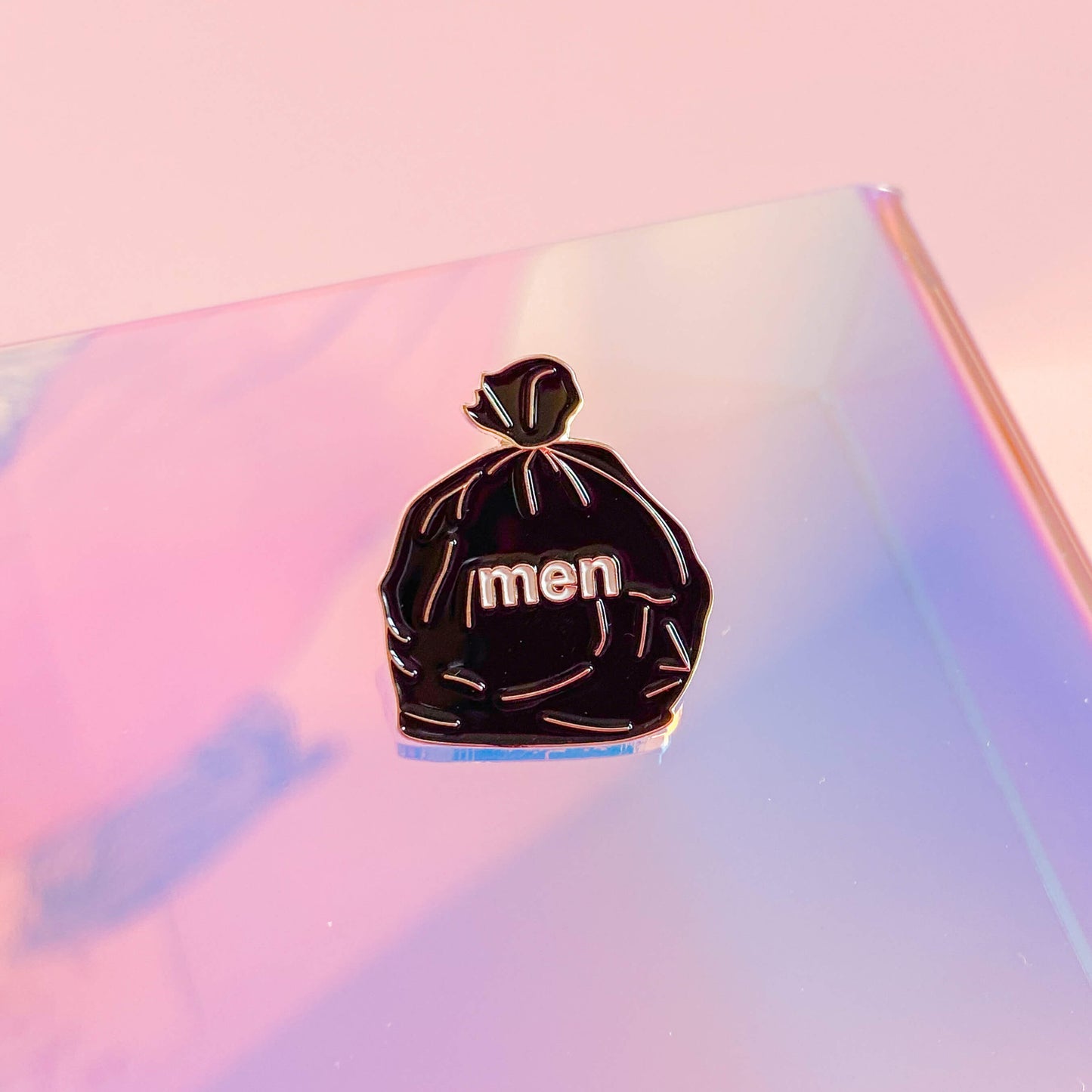 Men Are Trash Enamel Pin