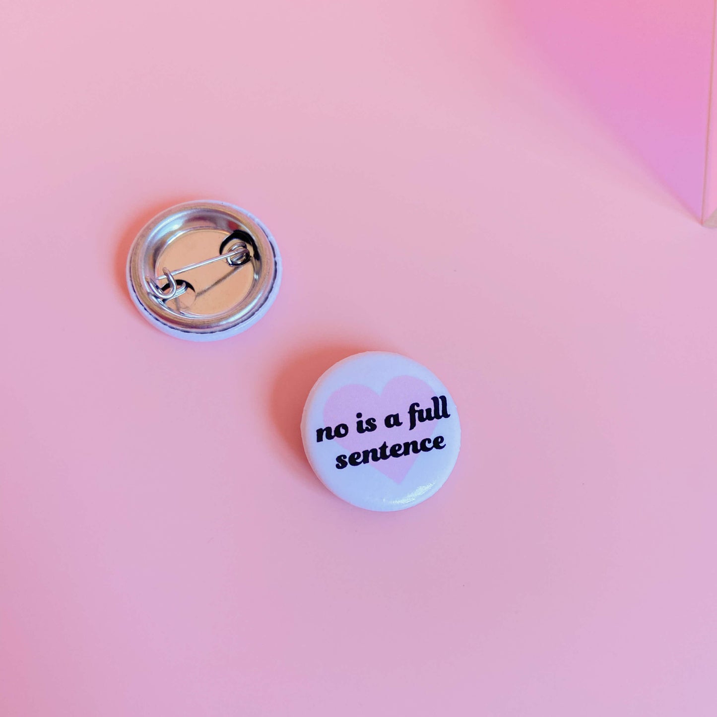 No Is a full sentence. Buttons