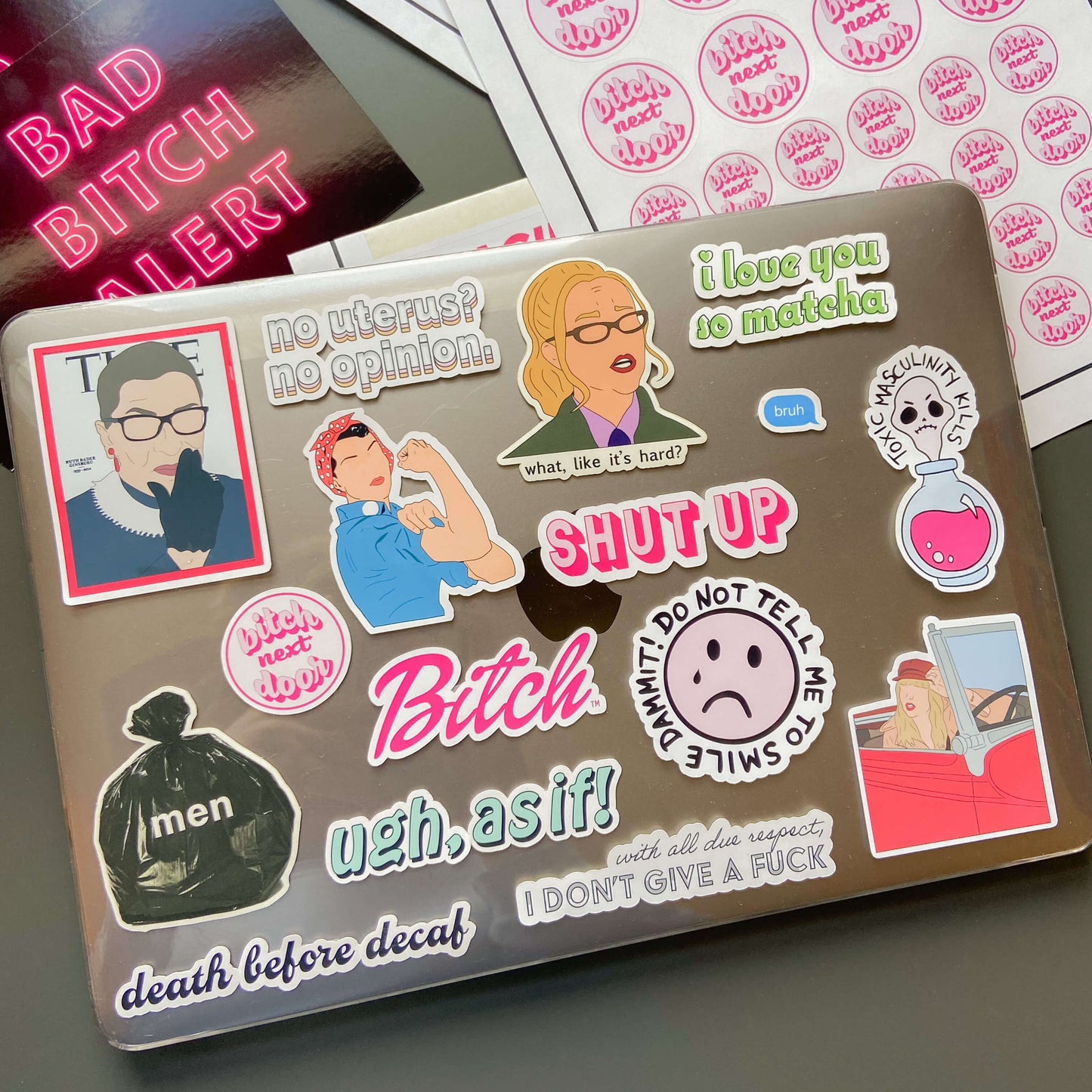 Elle Woods "What Like It's Hard?" Waterproof Sticker