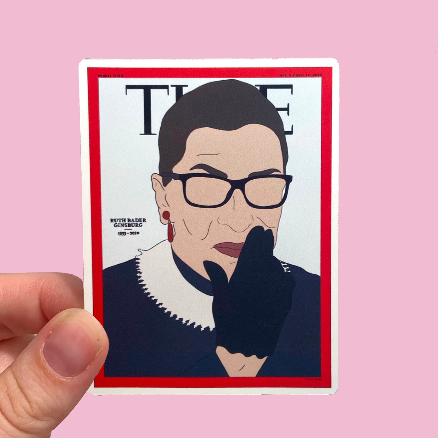 Ruth Bader Ginsburg Waterproof Sticker