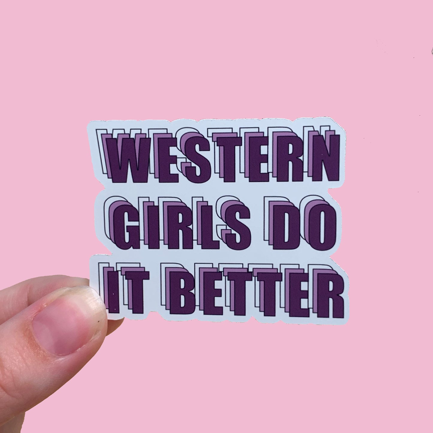 Western Girls Do It Better Waterproof Sticker