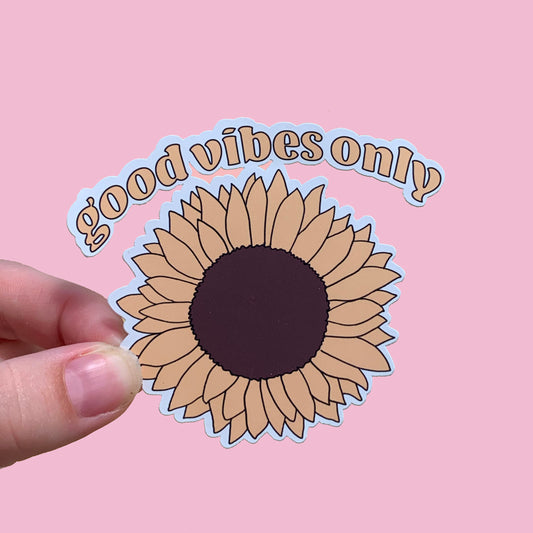 Good Vibes Only Waterproof Sticker