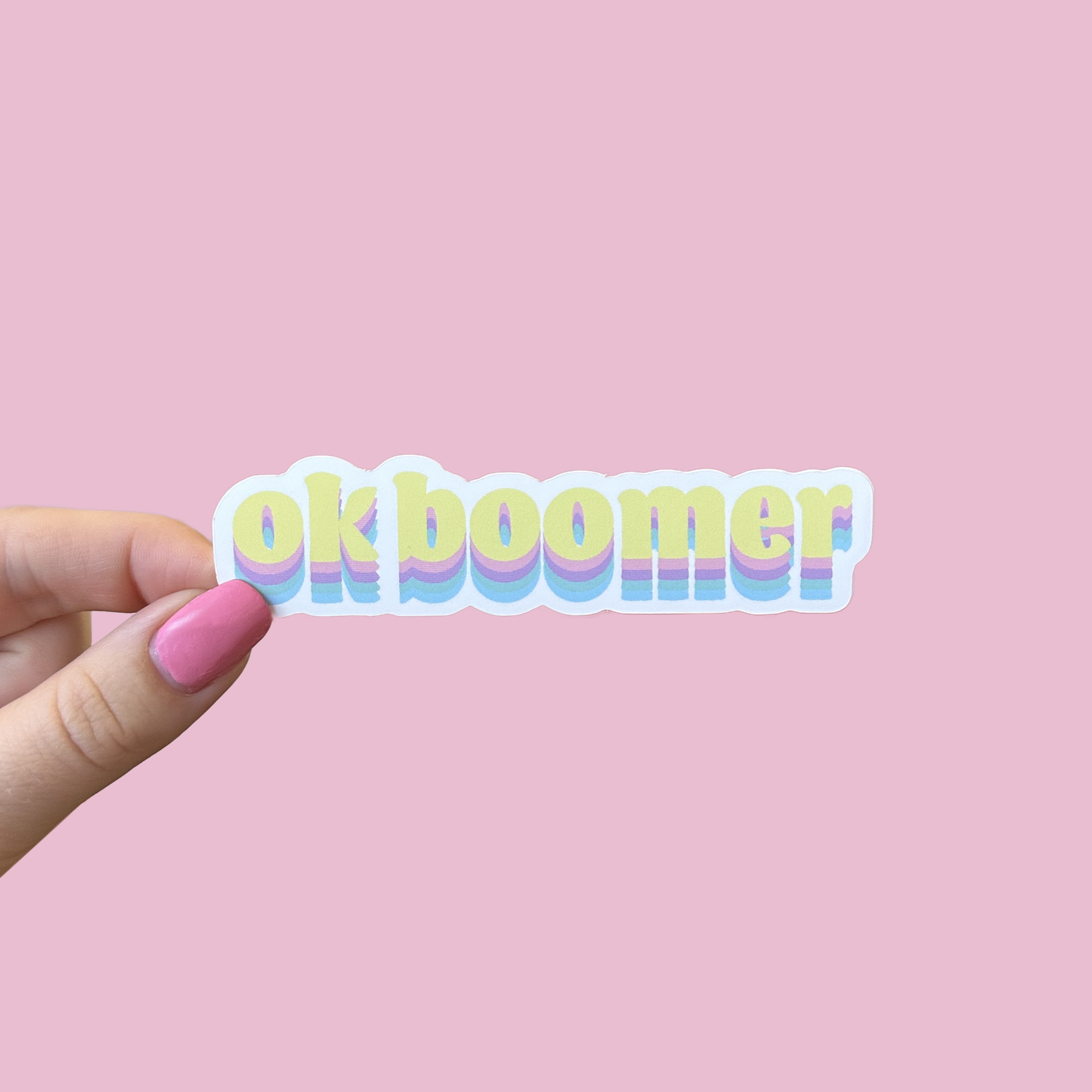 Ok Boomer Waterproof Sticker