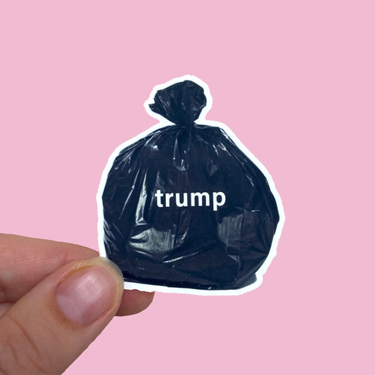 Trump is Trash Waterproof Sticker