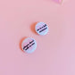 bundle of 2 BND buttons. Please don't talk to me and no is a full sentence.
