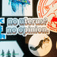 Pro-choice abortion sticker. no uterus? no opinion