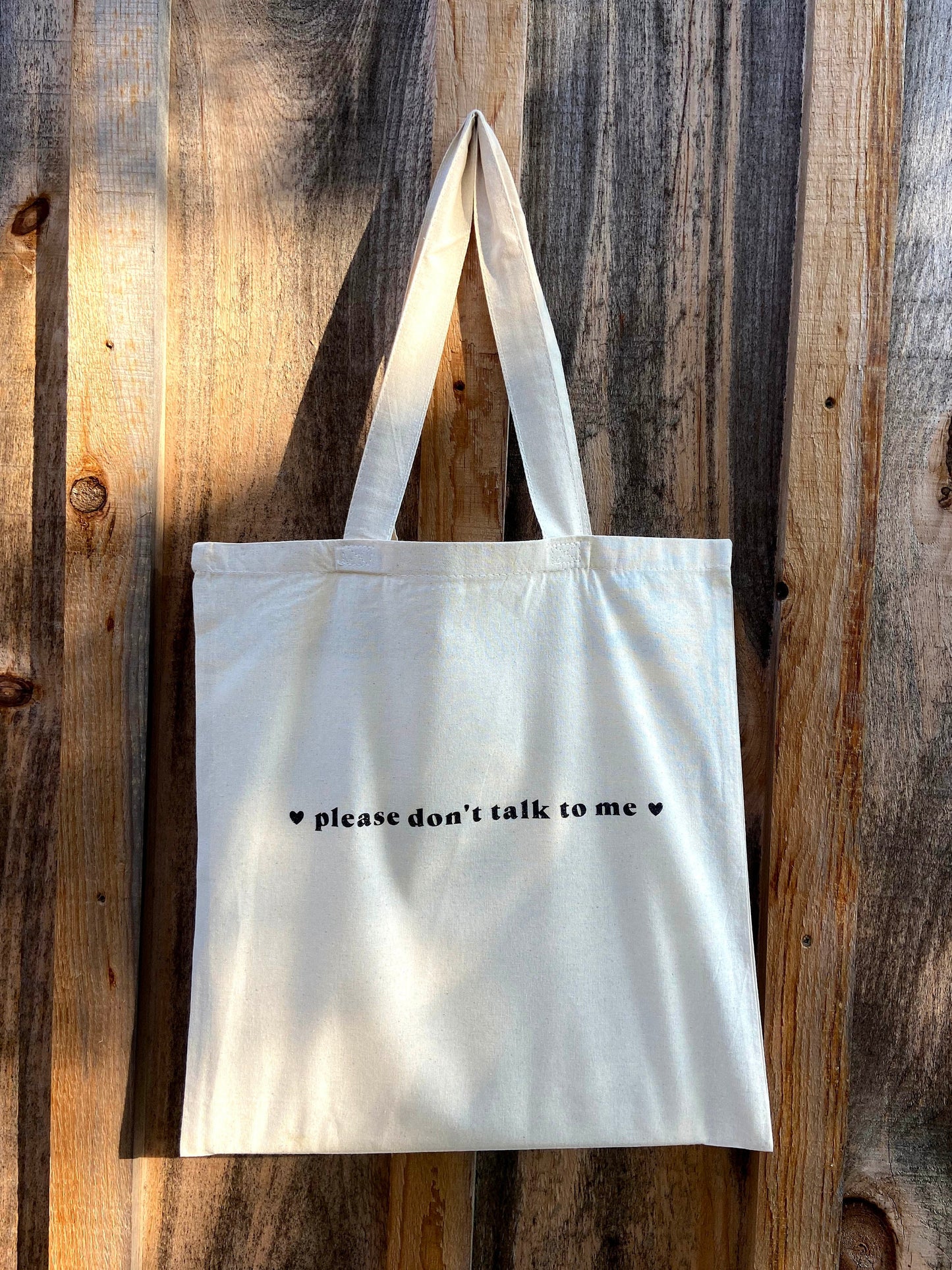 nude tote bag with cute feminist quote